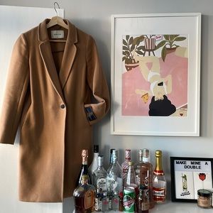 Aritzia Babaton Stedman Wool Camel Coat XS